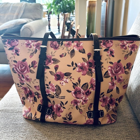 Dooney & Bourke Large Floral Tote Like New Women’s Handbag $348 MSRP - Picture 10 of 13